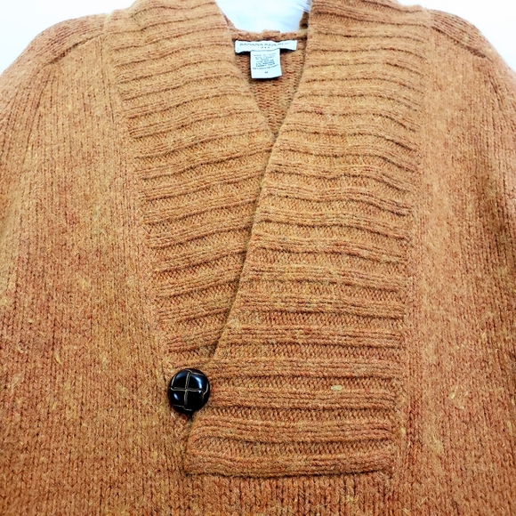 Nwot Banana Republic Rust Tweed Lamb/Angora Blend Hooded Sweater - Picture 4 of 14